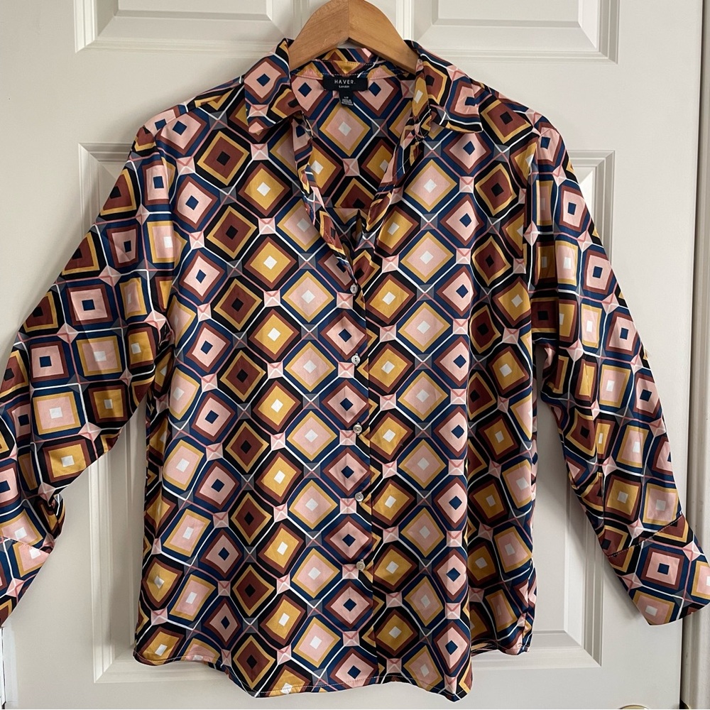 Haver London Multicolor Geometric Shirt